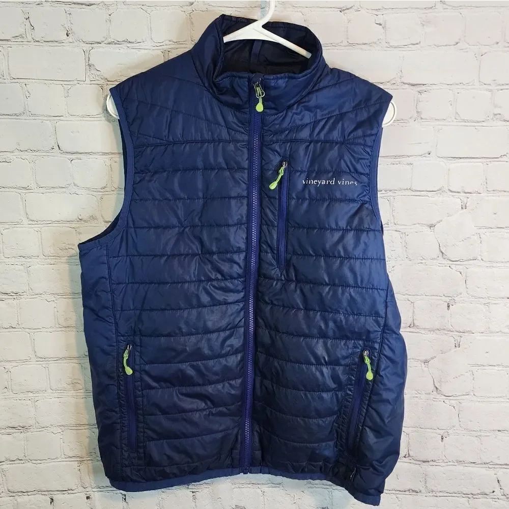 Men's Vineyard Vines "Performance" puffer vest, size small